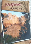 Mapa - stan SOUTH DAKOTA (USA),drogowa,stan-b.db