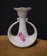 Świecznik porcelanowy B&G Denmark – handpainted, vintage art déco