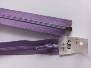 Zamek plastikowy spiralny spirala 70cm fiolet wrzos