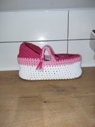 Kosz mojżesza dla lalki 40 cm łóżeczko kołyska reborn baby born 