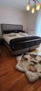 Stearns & Foster wezgłowie + Lux Estate Plush  Queen  łóżko wysokiej klasy
