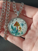 Ręcznie robiony wisiorek "Strażnicy kryształów"