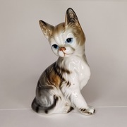 Stara porcelanowa figurka kota 