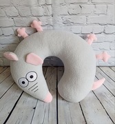 Poduszka Myszka,Maskotka Pluszak,Poduszka podróżna, Rogal, Zagłówek