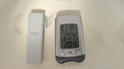 Termometr wewnętrzny + zewnętrzny + zegar TFA Dostmann 868MHz