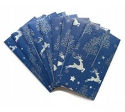 TOREBKA PREZENTOWA MINI niebieska mała 14,8-8,7 cm