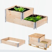 Skrzynie ogrodowe, grządka drewniana .. komplet z 2 sztuk 