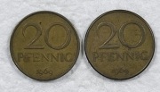 Moneta Niemcy DDR 20 PFENNIG 1969 