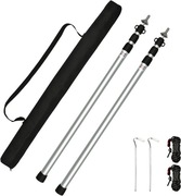 Tiandirenhe Drążek aluminowy teleskopowy do namiotów, markizy, baldachimu