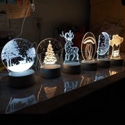 Lampka nocna z imitacją 3D