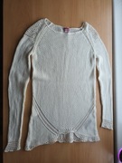 Sweter dziewczęcy 158/164 ecru 