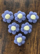 Kwiaty 3d puff szydełko handmade włóczka naszywka 