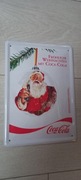 Tabliczka reklamowa ze Świętym Mikołajem - Coca-Cola