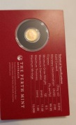 ZŁOTA MONETA 0.5g KANGUR MINI ROO - LICYTACJA OD 1 ZŁ! OKAZJA!