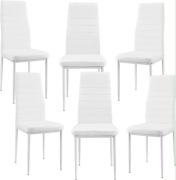 Krzesła do jadalni białe 6szt