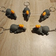 Brelok słonik z serduszkiem