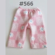 Spodnie polarowe różowe we wzór 68cm 3-6 miesięcy 