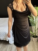 Piękna sukienka Scarlett Nite M czarna midi sexy koronka klasyk elegancka