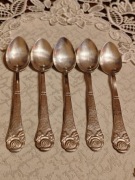 Platerowane łyżeczki do kawy ROSE- 5 szt