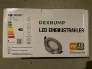 Reflektory Dexnump LED Spotlight 5W IP44 4500k KOMPLET 12szt