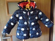 Ciepła zimowa kurtka dziewczynka 92 next