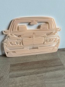 Dekoracja 3d Mercedes W124 Motoryzacyjna Ozdoba Ścienna Druk 3d