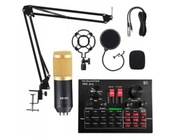Nowy mikrofon studyjny USB z mixerem Bluetooth V8X