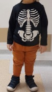 Bluzka czarna bones 2 lata + 