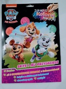 Teczka z kolorowanka zdrapywanka naklejki Skye psi patrol 