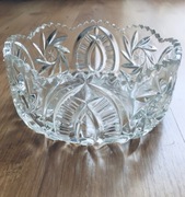 Duża kryształowa misa, okres PRL.