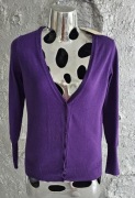 Zara fioletowy sweterek roz L/XL