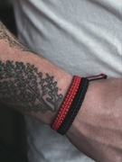 Bransoletka sznurkowa splot makramowy