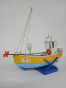 Kuter rybacki model kutra drewno rękodzieło statek