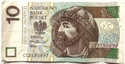 Banknot 10 zł  2016 rok unikat CC 2580697