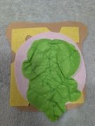 Zabawka zestaw filcowy jedzenie kanapka handmade jak nowy nowe