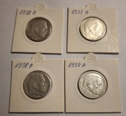 2 marki - 2 reichsmarki x 4 szt. 