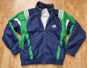 Granatowo zielona bluza oldschol Adidas 164