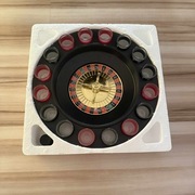 Imprezowa Ruletka - gra towarzyska z kieliszkami, komplet 16 szt