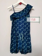 Granatowy letni kombinezon dziewczęcy