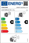 225/50R18 LINGLONG SPORT MASTER e-P3