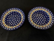 Talerz obiadowy głęboki na makaron Bolesławiec 20,5cm 2 szt