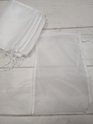 Woreczki z organzy 30x20 cm białe 8 szt na prezent ślub biżuterię handmade