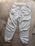 spodnie dresowe dresy joggery H&M Basic szare s joggers