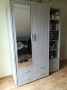 Regał na książki z drewna (50x50x197)