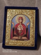 Piękna Ikona prawosławna Matka Boska Kielich Nieupijający. 