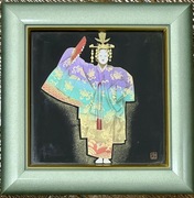 Tradycyjne japońskie rękodzieło klasyczny rysunek