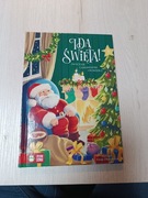 Książka, idą święta, zielona sowa