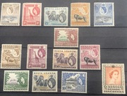 Zestaw znaczków Kenia Uganda Tanganika 1954 Królowa Elżbieta II