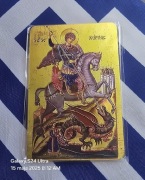 Magnes na lodówkę 3D Ikona Św.Jerzy, Meteory Klasztor św.Barbary Grecja.