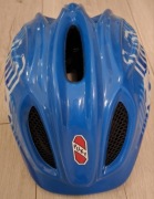 Kask dziecięcy rowerowy Puky Football niebieski